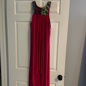 Tbags Los Angeles High Low Pink Dress